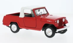 Welly Jeep Jeepster Commando Pick Up, rot, 1967, 1:24, Clearance