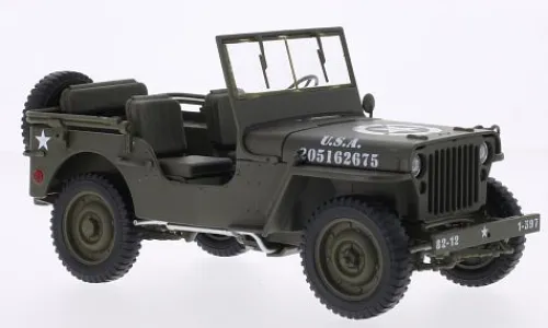Welly Jeep Willys, oliv, U.S. Army, 1:18, Sale
