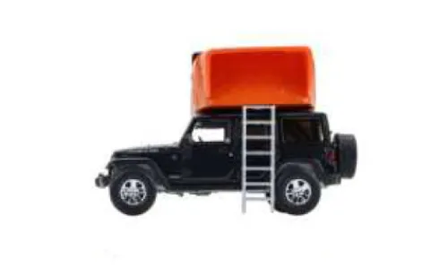 Greenlight Jeep Wrangler Unlimited, anthrazit/orange, 2008, 1:64, Best