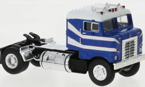 Brekina Kenworth Bullnose, blau/weiss, 1950, 1:87, Outlet