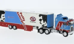 Brekina Kenworth K 100 Aerodyne Renntransport-SZ, 1980, STP, 1:87, New