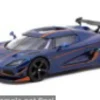 Tarmac Works Koenigsegg Agera RS, dunkelblau/carbon, 1:64, Clearance