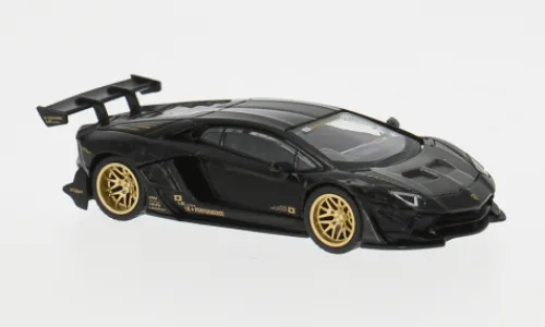 Mini GT Lamborghini Aventador, schwarz/gold, 2025, 1:64, Online