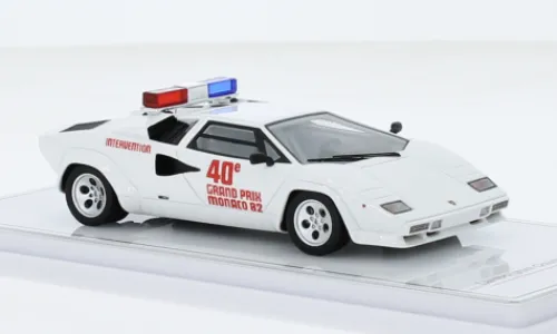 TrueScale Miniatures Lamborghini Countach, Formel 1, GP Monaco, 1982, 1:43, Outlet