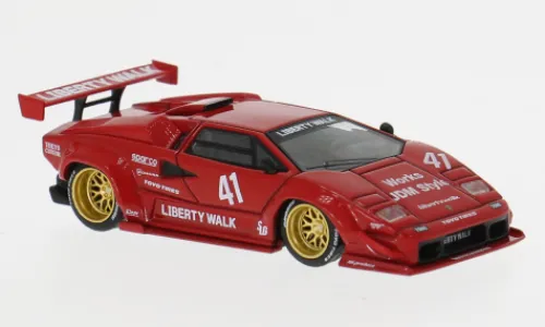 Mini GT Lamborghini Countach LB-Works, rot, 2025, #41, 1:64, Online