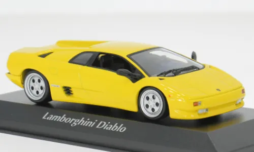 Maxichamps Lamborghini Diablo, gelb, 1994, 1:43, New