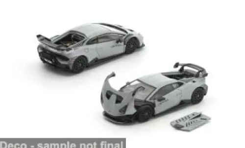 Pop Race Lamborghini Huracan STO, hellgrau, 1:64, Sale