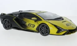 Bburago Lamborghini Sian FKP 37, gelb/schwarz, 2020, 1:18,