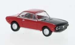 Brekina Lancia Fulvia Coupe, rot/schwarz, 1970, 1:87, Hot