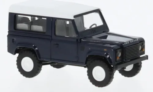 Busch Land Rover Defender 90, dunkelblau, 1983, 1:87, New