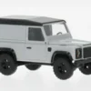 Busch Land Rover Defender 90, hellgrau/schwarz, 1983, 1:87, New