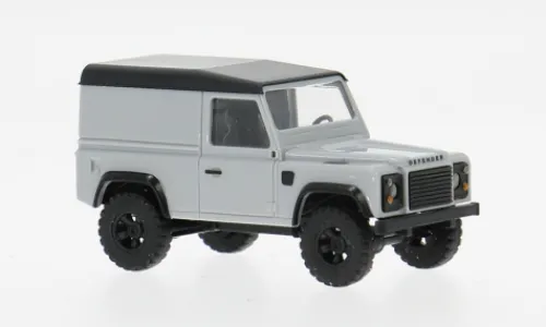 Busch Land Rover Defender 90, hellgrau/schwarz, 1983, 1:87, New