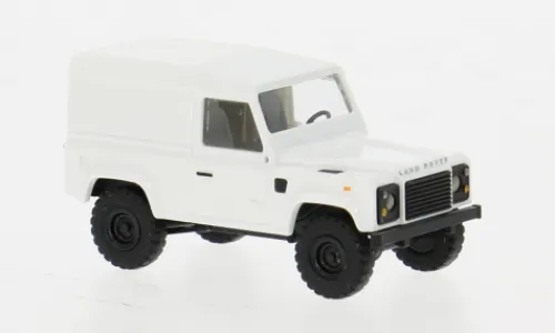 Busch Land Rover Defender 90 Kasten, weiss, 1983, 1:87, Online