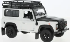 Welly Land Rover Defender, weiss/schwarz, 1:24, Online