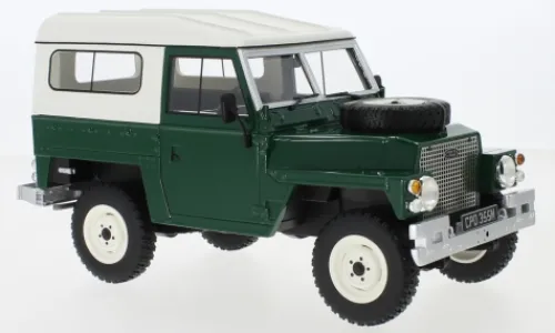 BoS-Models Land Rover Lightweight Series III Hard Top, dunkelgrün/beige, 1973, 1:18, Clearance