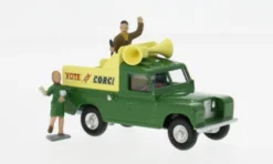 Corgi Land Rover Public Address Vehicle, grün/gelb, 1964, 1:43, New
