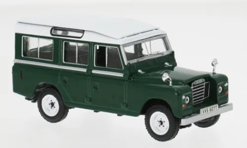 IXO Land Rover Series III 109, dunkelgrün/weiss, 1978, 1:43,