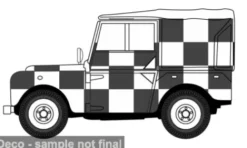 Oxford Land Rover Series I, weiss/schwarz, 1:43, Discount
