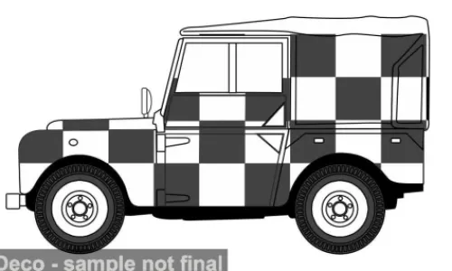 Oxford Land Rover Series I, weiss/schwarz, 1:43, Discount