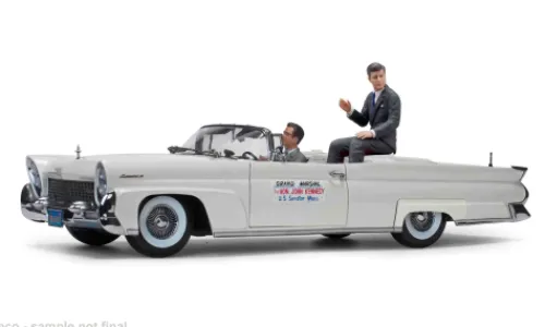 Sun Star Lincoln Continental MKIII (John F. Kennedy in Oregon), weiss, 1960, 1:18, Clearance