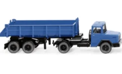 Wiking Magirus Deutz Hinterkippersattelzug, blau, 1:87, Clearance