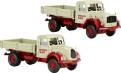 Wiking / PMS Magirus 2er Set: Pritschenkipper, Wimo Bau, 1:87, Sale