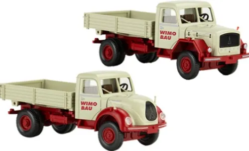 Wiking / PMS Magirus 2er Set: Pritschenkipper, Wimo Bau, 1:87, Sale