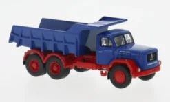 Brekina Magirus Jupiter Kipper, blau/rot, 1960, 1:87, Hot