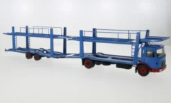 IXO MAN Autotransporter mit Anhänger, blau/rot, 1970, 1:43, Outlet
