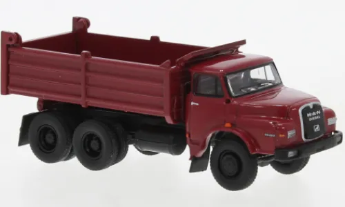 Brekina MAN 26.280 DHAK, dunkelrot/schwarz, 1972, 1:87, Clearance