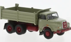 Brekina MAN 26.280 DHAK, grau/dunkelrot, 1972, 1:87, Best