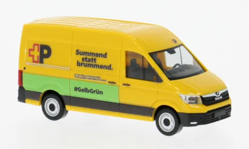 Herpa MAN eTGE, Post AG (CH), 1:87, Outlet