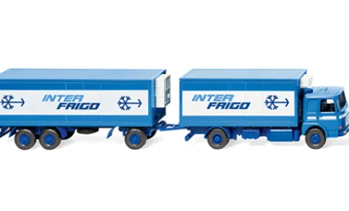 Wiking MAN Kühlkofferlastzug, 1972, Inter Frigo, 1:87, Hot