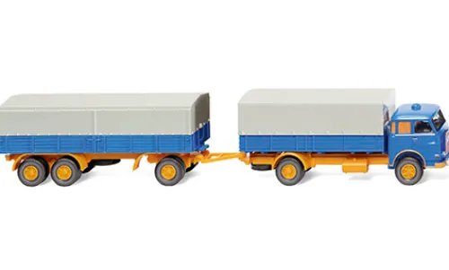 Wiking MAN Pausbacke, blau/gelb, 1960, 1:87, New