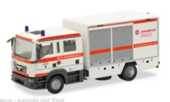 Herpa MAN TGL 08 GW-SAN, Die Johanniter Cottbus/Bevölkerungsschutz, 1:87, New