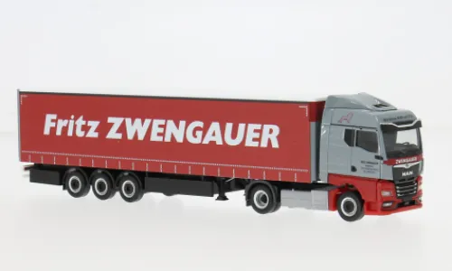 Herpa MAN TGX GM, grau/rot, Zwengauer, 1:87, Online