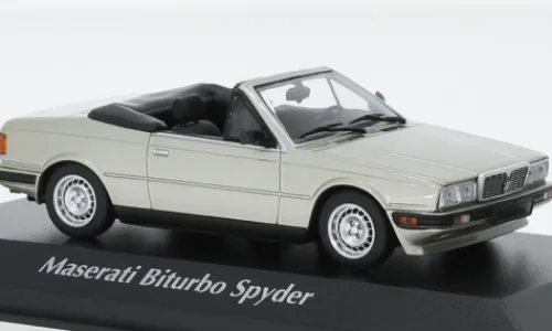 Maxichamps Maserati Biturbo Spyder, silber, 1982, 1:43, Outlet