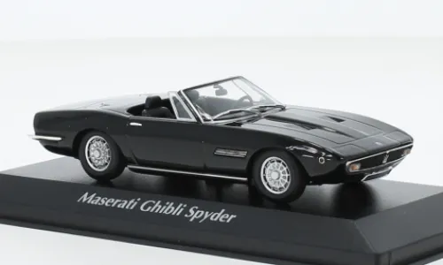 Maxichamps Maserati Ghibli Spyder, schwarz, 1969, 1:43, Best