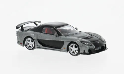 Mini GT Mazda RX7 (FD3S), grau/schwarz, 2011, 1:64, Outlet