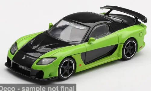 Mini GT Mazda RX-7 (FD) Veilside Fortune7, grün/schwarz, 2012, 1:64, Outlet
