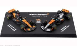 Bburago McLaren 2er Set: MCL39, Formel 1, 2025, McLaren F1 Team, #81, O.Piastri, 1:64,