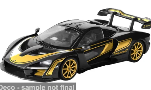 Motormax McLaren Senna, schwarz/gold, 1:24, Discount