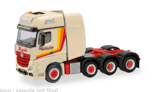 Herpa Mercedes Actros Gigaspace, Barth, 1:87, Hot