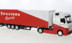 Bburago Mercedes Actros Gigaspace, rot/weiss, Firestone Racing, 1:43, Online