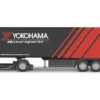 Bburago Mercedes Actros Gigaspace, schwarz/rot, Yokohama Motorsports, 1:43, Hot