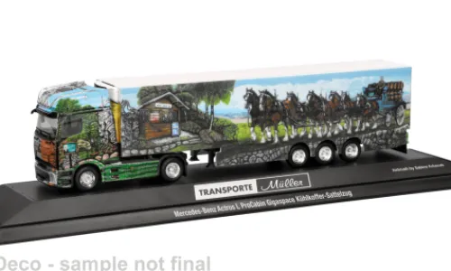 Herpa Mercedes Actros L ProCabin, Müller Transporte Essen, 1:87, Best