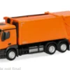 Herpa Mercedes Actros M Pressmüllfahrzeug Variopress, orange, 1:87, Clearance