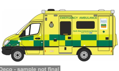 Oxford Mercedes Ambulance, North West Ambulance Service, 1:76, Sale