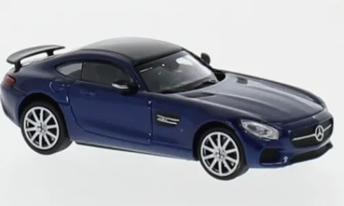 Minichamps Mercedes AMG GTS, blau, 2015, 1:87, Best