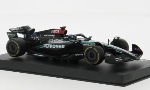 Bburago Mercedes AMG W15 E Performance, Formel 1, 2024, Mercedes AMG Petronas Formula One Team, Petronas, #63, G.Russell, 1:43, Clearance